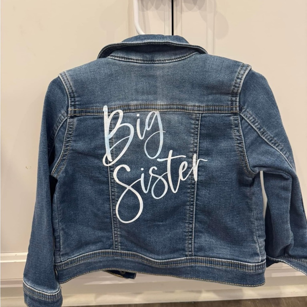 Cat & Jack Blue Denim 'Big Sister' Jacket